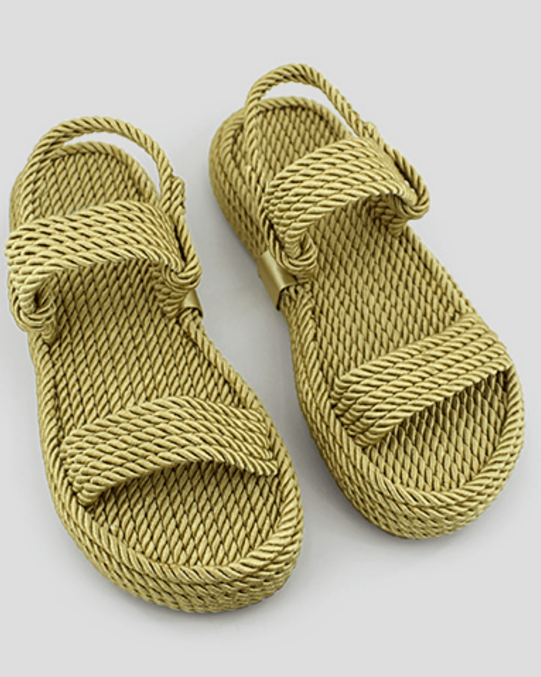 Rope Sandals Nomadic Strap - Pesto Beige BY Mumka - Sandals available at DOYUF